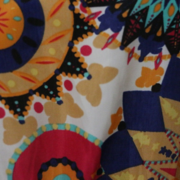 Geometric Floral Summer Dress NWOT - Picture 4 of 8